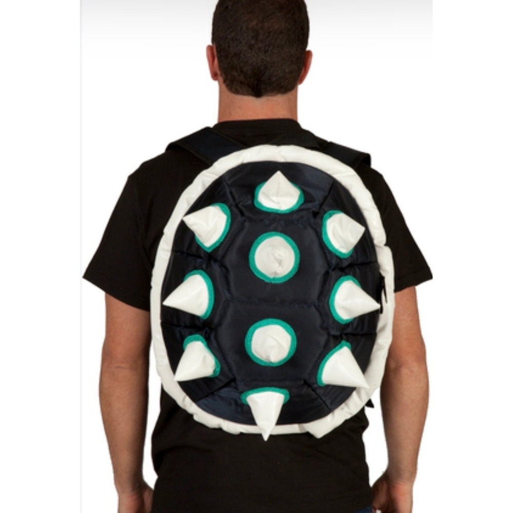 MRKT CRSHR Spiked Turtle Shell Backpack Large Navy White Gaming Cosplay Bag
